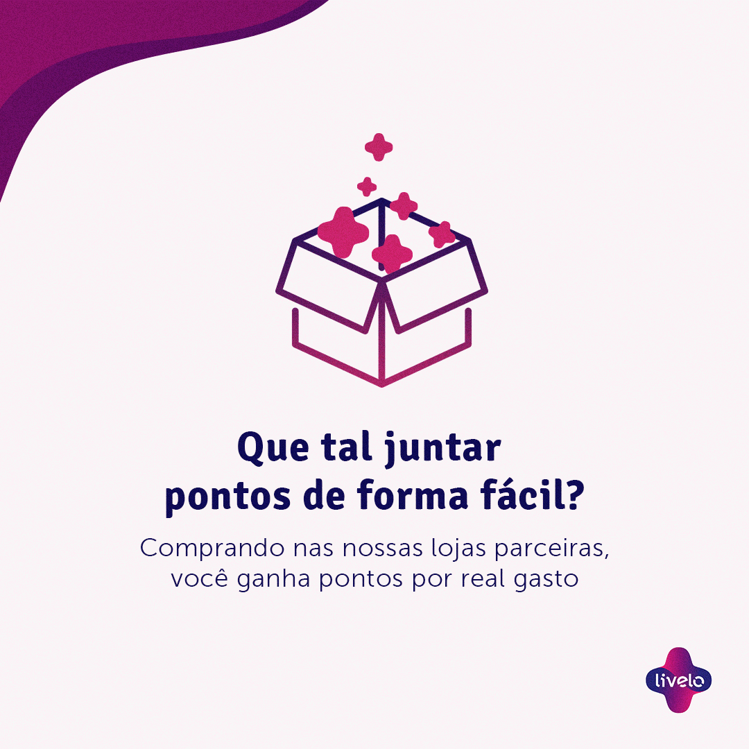 Livelo banner and social